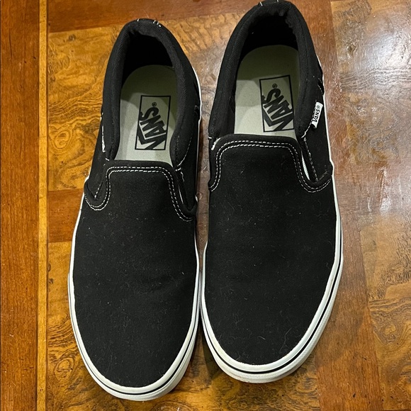 Vans Slip-On Skate Shoe - Black - Picture 1 of 6